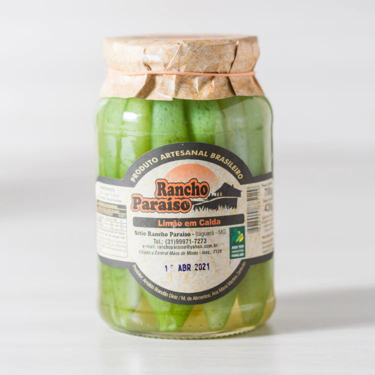 Compota De Limão Em Calda Rancho Paraiso