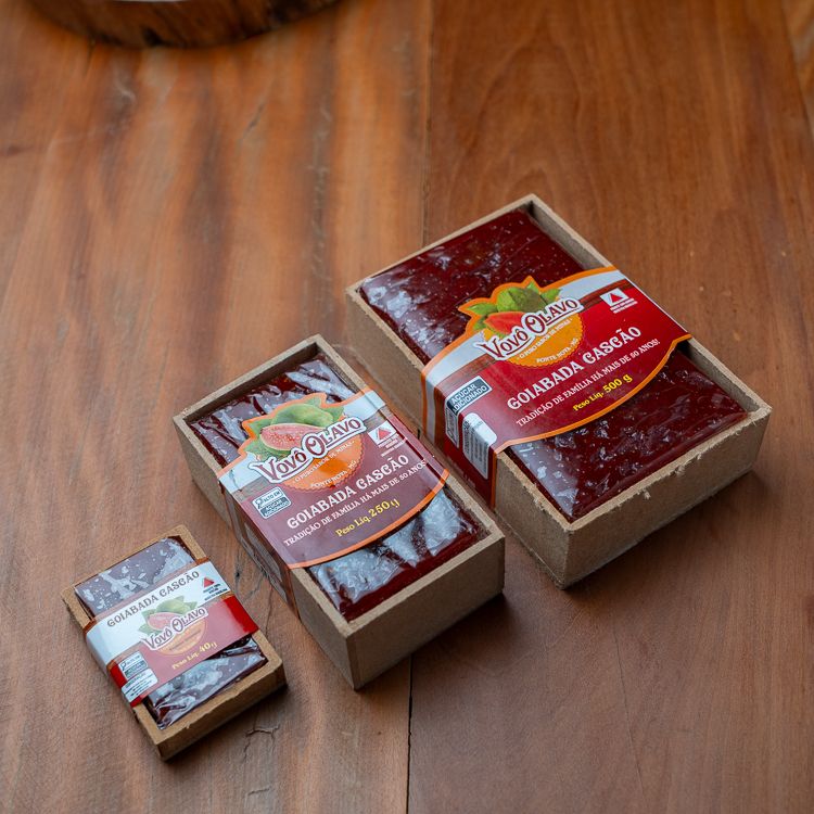 Goiabada Cascão Vovo Olavo Barra 40 Gr Cx Madeira