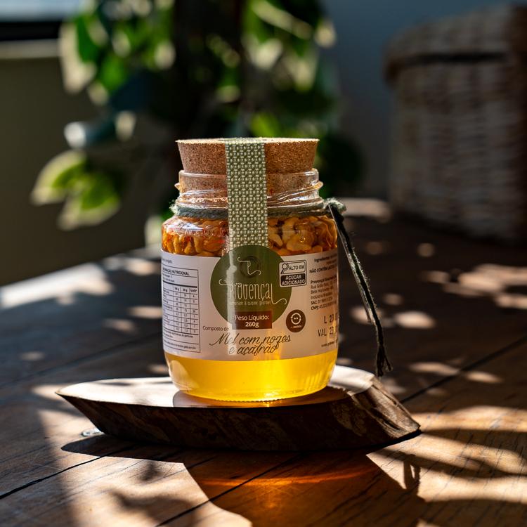 Kit Queijo Dolce Bosco e Mel com Nozes e Alçafrão