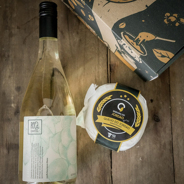 Kit Queijo do Jordão & Vinho Branco Sauvignon Blanc