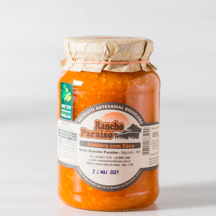 Compota De Abóbora Com Coco Rancho Paraiso
