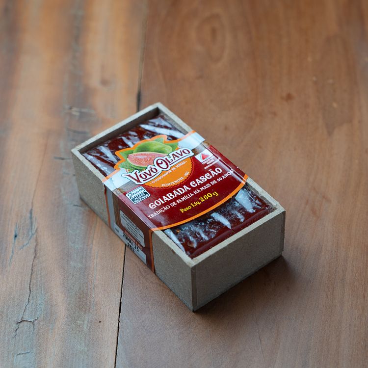 Goiabada Cascão Vovo Olavo Barra 250 Gr Cx Madeira
