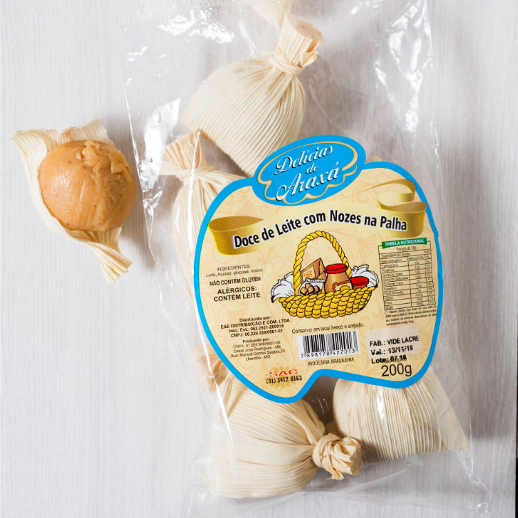 Doce De Leite Na Palha Com Nozes Araxá 200 G
