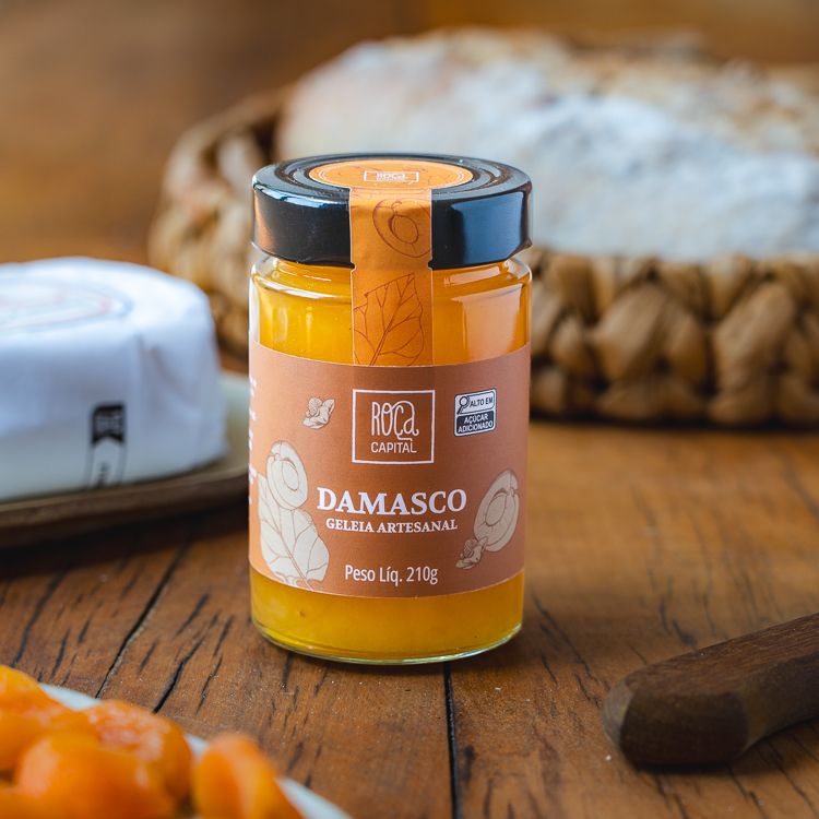 Kit  Camembert de Cabra e Geleia de Damasco