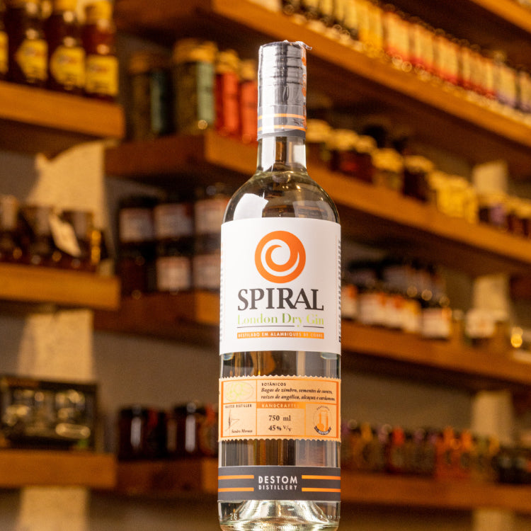 Kit Gin Spiral London Dry - 750ml  + Taça