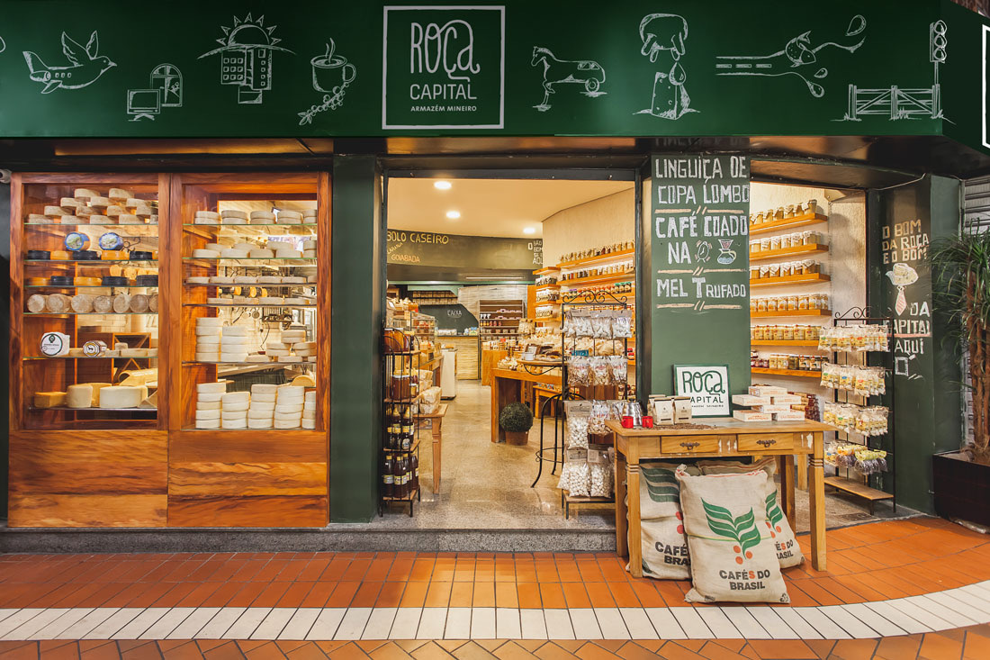 Fachada da Roça Capital no Mercado Central de Belo Horizonte